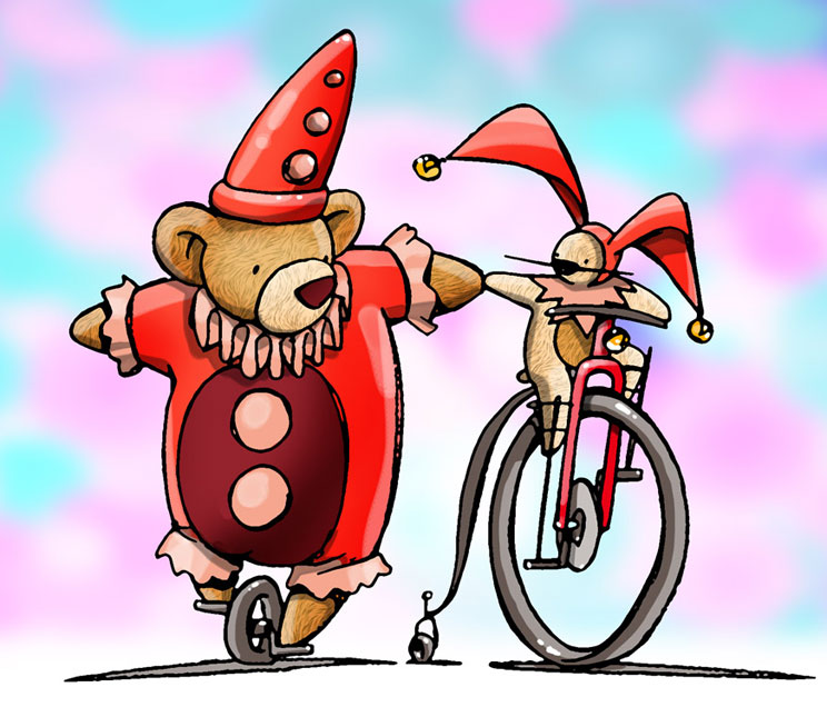Hase und Bär Karneval