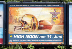 Worldbowl Plakatierung
